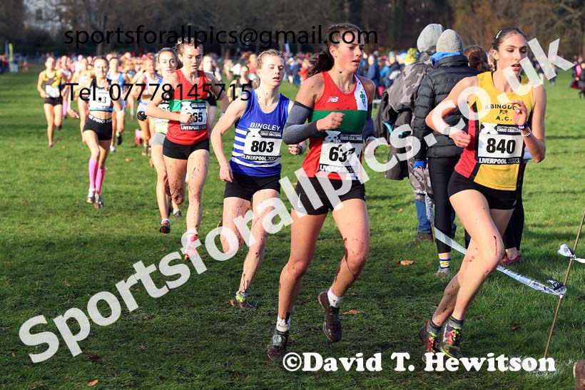 Womens Under-17s and IAAF Junior Women (Under-20s), 2023 British Athletics Cross Challenge, Sefton Park, Liverpool. Photo: David T. Hewitson/Sports for All Pics